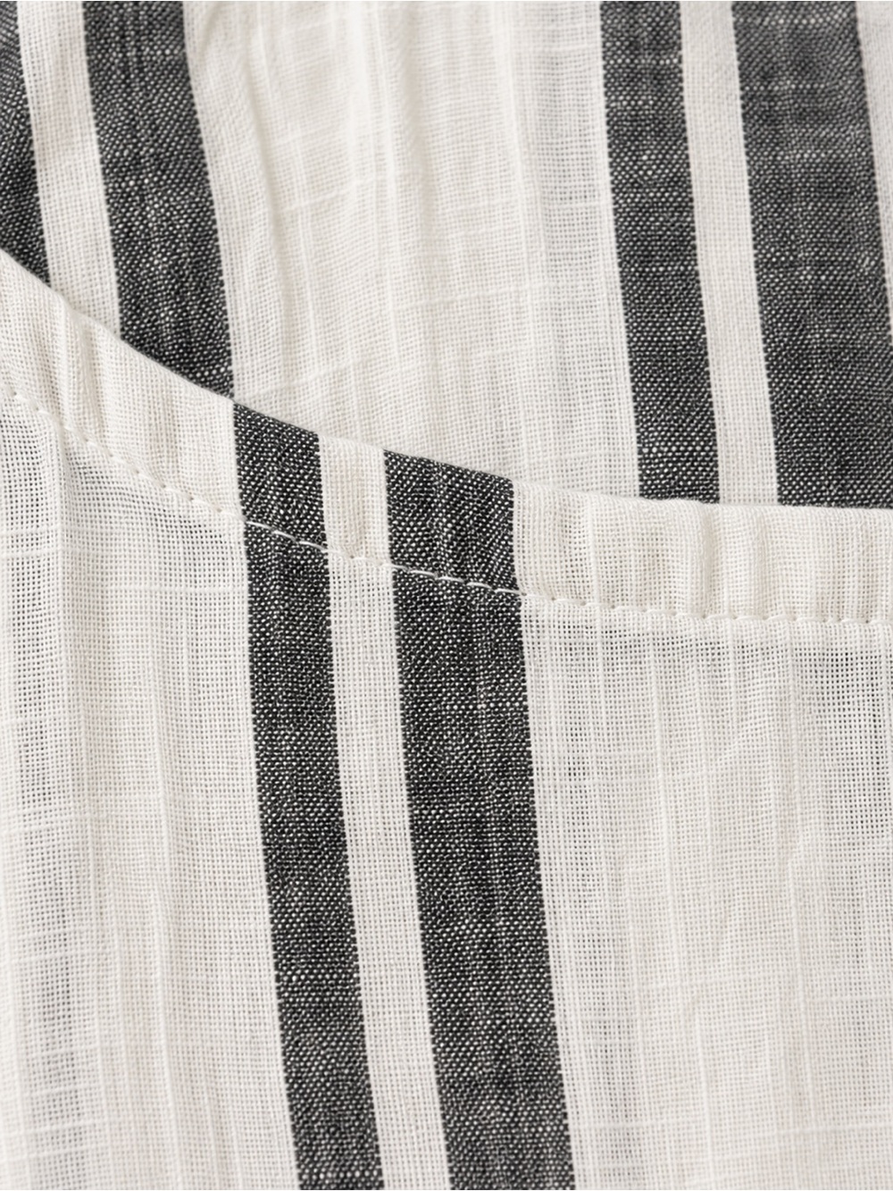 C&C California 100% Linen Striped Sleeveless Back Button Tank Top M - Picture 5 of 10